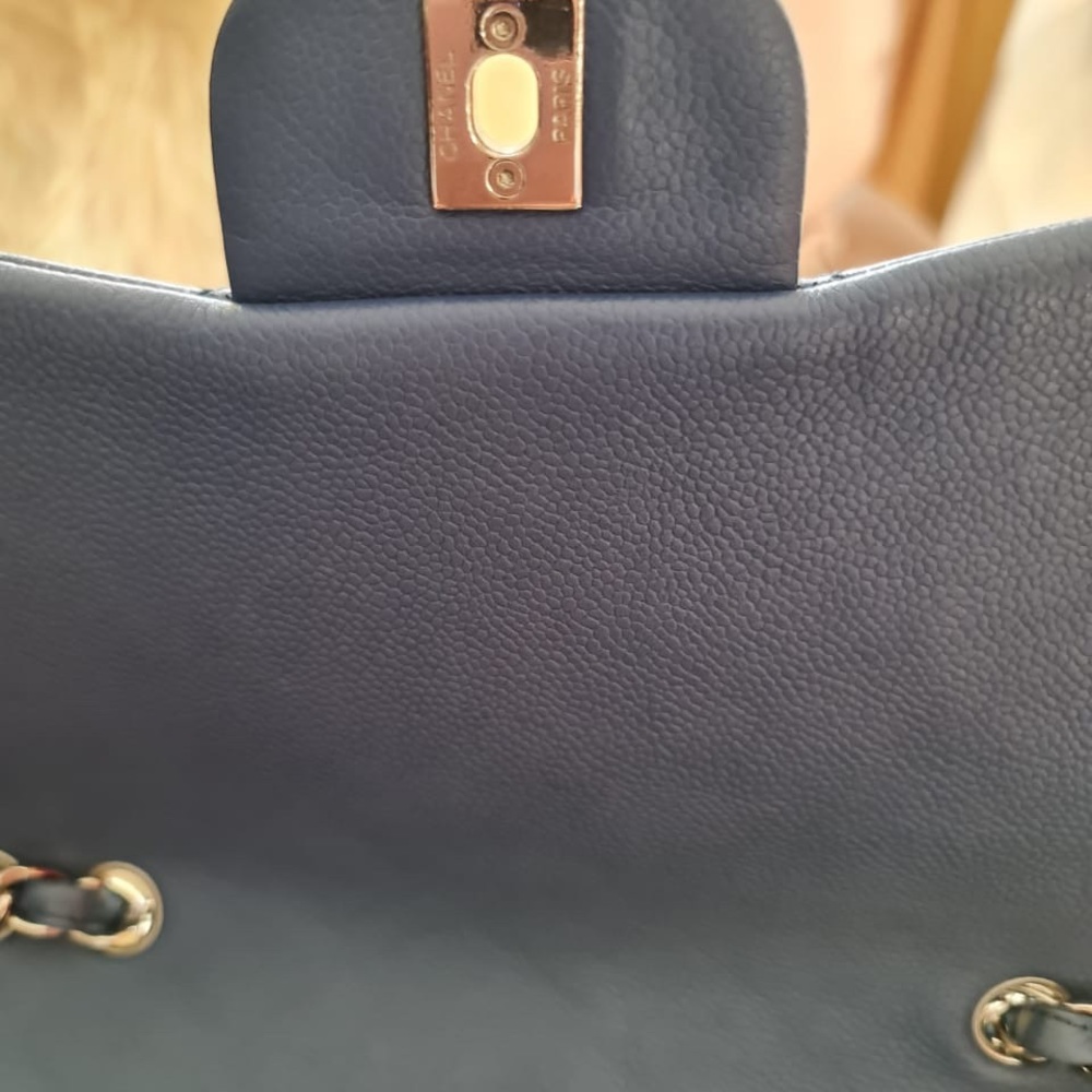 Sold! ❤️Authentic Chanel classic jumbo single flap caviar - Picture 5 of 10